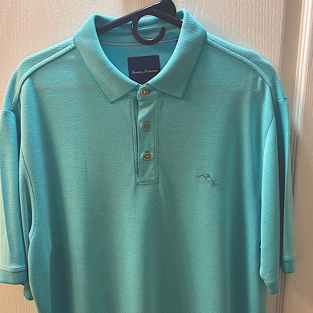 Tommy Bahama Men's Teal Polo Shirt